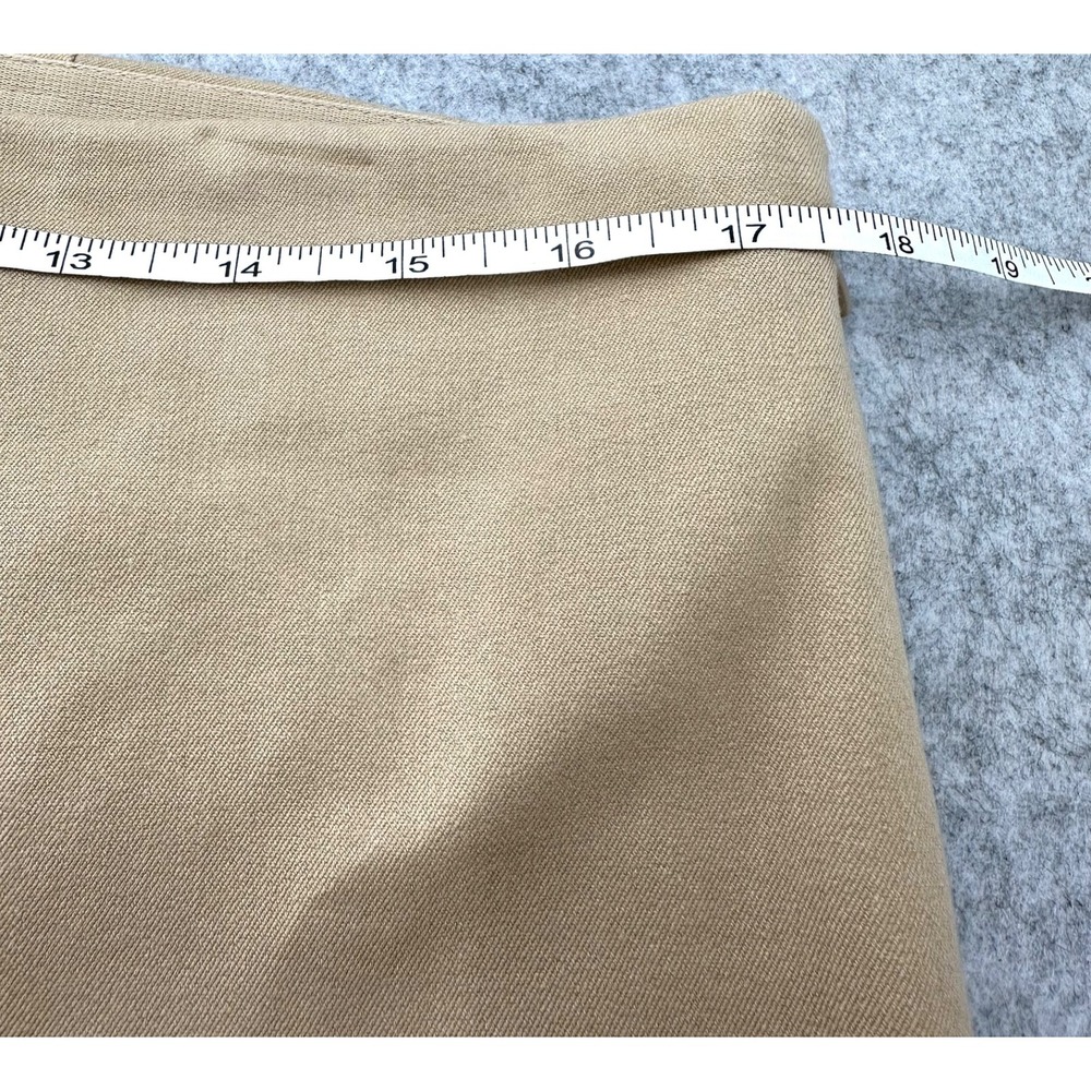 Lauren Ralph Lauren Ankle Pants High-Rise Khaki Stretch Straight Leg Women's 12 - Picture 7 of 10